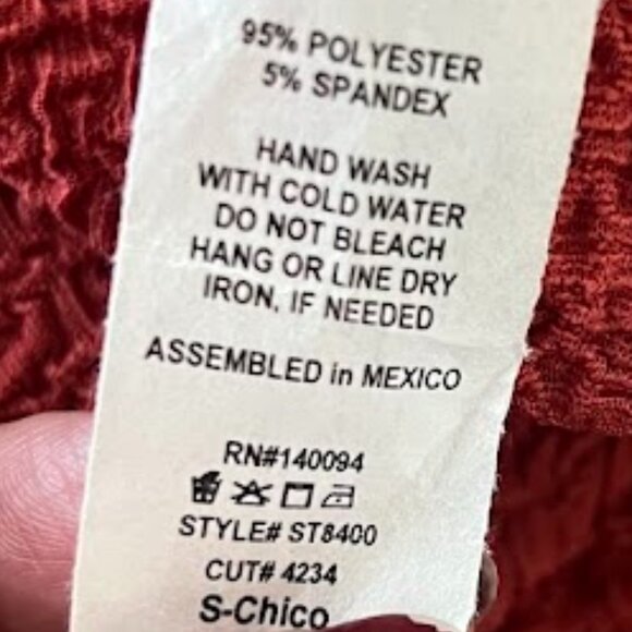 See You Monday Tie Front Long Sleeve Shirt Top Size Small - Picture 11 of 11